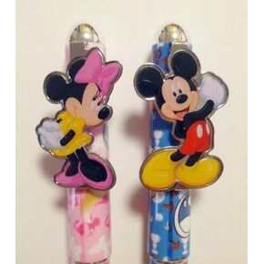 Disney Mickey & Minnie Mouse 2 pcs. Pink & Blue Ball Point Pen Set