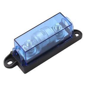 ZOOKOTO 12V/24V 4 Way Car Auto Blade Fuse Board Box Standard Blade Fuse Box Holder Block with 5A/10A/15A/20A Fuses