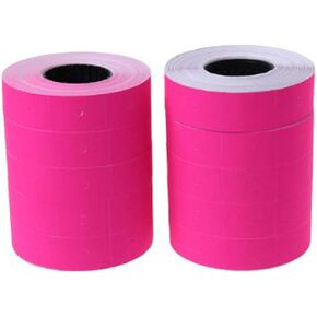 ZEERKEER Price Gun Label, 10 Rolls 5000 pcs White Price Gun Stickers for MX-6600 Pricing Gun, Can Print 2 Lines, 10 Digits On A Line（White)