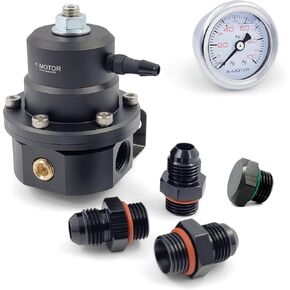 طقم منظم ضغط الوقود 6AN - عالمي قابل للتعديل مع منفذ إرجاع - K-MOTOR in Saudi Arabia