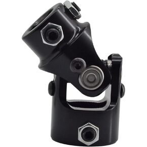 1"-48 Spline X 3/4" DD Black Steering Universal Joint Single U Joint Shaft, Total Length: 83mm (3-1/4")