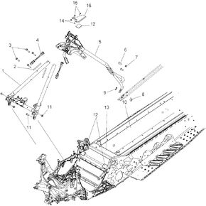 Polaris Snowmobile Tubular Frame Assembly, Rear, Genuine OEM Part 1017701, Qty 1