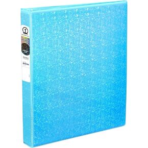 Avery Luxe Collection Durable Holographic 3 Ring Binder, Customizable View Cover, 1 Inch Round Rings, 1 Holographic Violet Binder (03226)