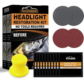 Automotive Ceramic Headlight Restoration Kit, Headlight Lampshade Repair, Can Easily Repair Fading and Discoloration, Refurbish New Bright Headlights