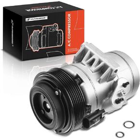 A-Premium Air Conditioner AC Compressor with Clutch Compatible with Ford Fusion 2006-2012 & Lincoln MKZ 2010, Zephyr 2006 & Mercury Milan 2006-2011, w/Oval Plug, Only for 4-3/8 "Diameter Pulley