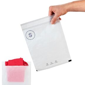 حقيبة ملابس ورقية شفافة مقاس 11.75 بوصة × 15.75 بوصة من IDL Packaging Vela (عبوة مكونة من 25 قطعة) - أكياس ورقية كبيرة الحجم معتمدة من مجلس رعاية الغابات (FSC) مع شريط قابل للإغلاق - للقمصان والبلوزات والملابس الأخرى