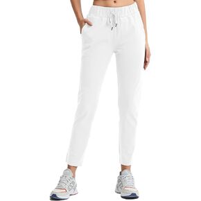 Women Golf Pants Straight Leg Drawstring Ankle Pants Athletic Sweatpants with Pockets