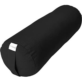 Sol Living Yoga Bolster Pillow for Restorative Yoga Meditation Bolster 100% Cotton Cylindrical Meditation Cushion Firm Yoga Cushion Bolster Washable Cover Body Pillow for Balance Support Asana Poses