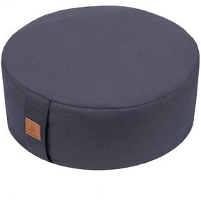 Zafu Buckwheat Meditation Cushion,D=13"/16" H=5.5",Round Zabuton Meditation Pillow,Yoga Bolster Kneeling Pillow Premium Yoga Pillow for Sitting on Floor Zippered Cotton Cover