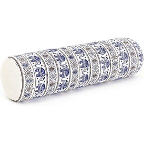 Leewadee Large Yoga Bolster – Shape-Retaining Tube Cushion for Meditation, Bolster for Stretching, Made of Kapok