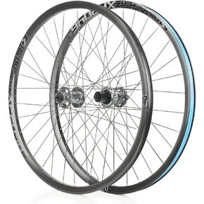 XF2046 Classic MTB Mountain Bike Front & Rear Tubeless Wheelset for Shimano 8-11S - 26/27.5/29" Black Grey