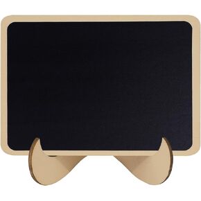 1 قطعة علامات السبورة الخشبية الصغيرة، علامات الرسائل، علامات الطعام وعلامات الزفاف، لوحة صغيرة مستطيلة الشكل مع حامل خشبي in Kuwait