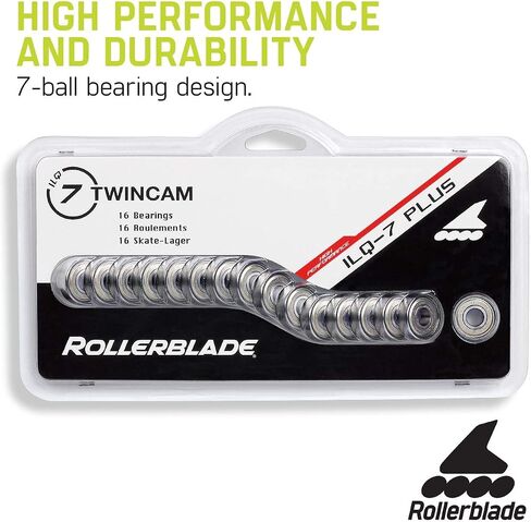 Rollerblade Inline Skates ILQ-7 Plus Bearings, Silver, 16 Pack in Saudi Arabia