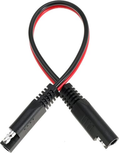 Gopayia 12 AWG SAE to SAE Extension Cable 12 Gauge 2-Pin SAE Connector Extension Cord with Dual Head Plug for Solar Panel Automotive Car Motorcycle 12in in Saudi Arabia