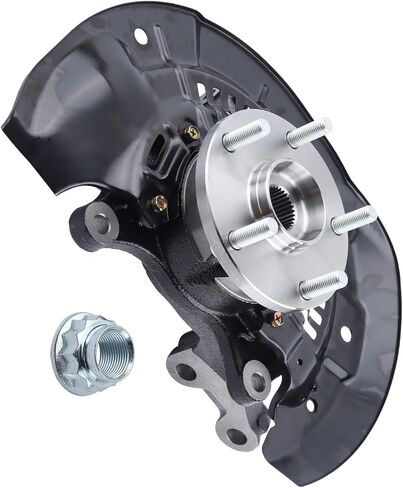 vks Front Steering Knuckles & Wheel Bearing Hub Assembly 5 Lugs with ABS Right Passenger Side for 2011-2014 2015 2016 2017 Sienna 2.7L 3.5L V6 FWD 4321108030,477030T010,698-430,698430 in Saudi Arabia