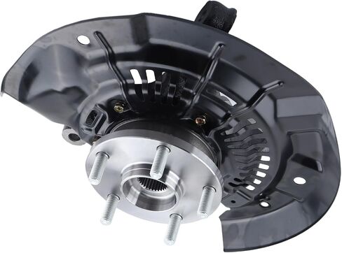 vks Front Steering Knuckles & Wheel Bearing Hub Assembly 5 Lugs with ABS Right Passenger Side for 2011-2014 2015 2016 2017 Sienna 2.7L 3.5L V6 FWD 4321108030,477030T010,698-430,698430 in Saudi Arabia