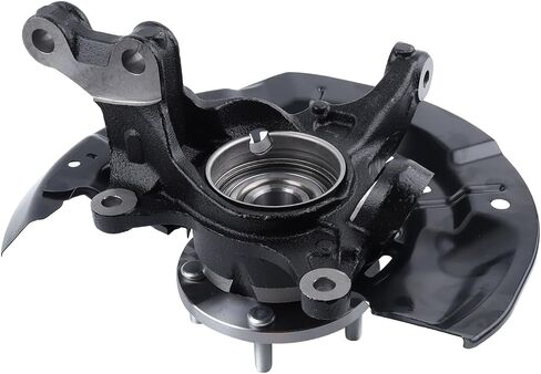 vks Front Steering Knuckles & Wheel Bearing Hub Assembly 5 Lugs with ABS Right Passenger Side for 2011-2014 2015 2016 2017 Sienna 2.7L 3.5L V6 FWD 4321108030,477030T010,698-430,698430 in Saudi Arabia