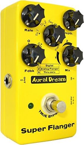 توفر دواسة تأثير الجيتار Super Flanger 3 تأثيرات Flanger، و6 أشكال موجية تعديلية، ووضعين للتعليق، وTrue Bypass in Kuwait