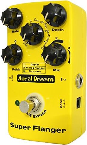 توفر دواسة تأثير الجيتار Super Flanger 3 تأثيرات Flanger، و6 أشكال موجية تعديلية، ووضعين للتعليق، وTrue Bypass in Kuwait