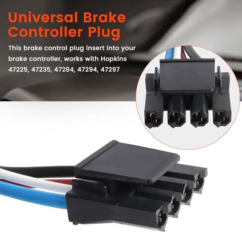 Oyviny 47685 Brake Control Pigtail Wiring Harness Universal Use Fits for Hopkins Brake Controller, Compatible with Vehicles with Factory Tow Package in Saudi Arabia