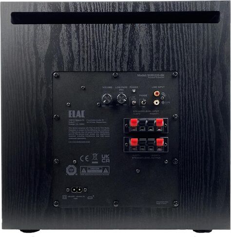 ELAC SUB1225 مضخم صوت بقوة 350 وات مقاس 12 بوصة، أسود SUB1225-BK in Kuwait