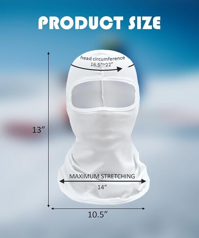 RACOONA Motorcycle & Powersports Face Masks,Winter Motorcycle Balaclava,Car Accessories Motorcycle Accessories Balaclava Face Mask for Men and Women,Widely Used in Motorcycling,Snowboarding,Riding in Saudi Arabia