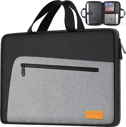 Laptop Sleeve Case 17.3 Inch, Shockproof Protective Laptop Bag Water Resistant Computer Carrying Bag Briefcase Compatible with HP, Dell, Acer, Asus, Lenovo, Notebook, Black in Saudi Arabia