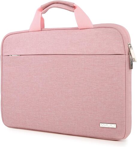 YXLILI Laptop Case, Protective Computer Sleeve with Handle Soft Lining Padded Laptop Bag for 13-13.3-Inch MacBook Pro Air, Compatible with Acer ASUS HP Lenovo Dell Chromebook (14-Inches, Pink) in Saudi Arabia