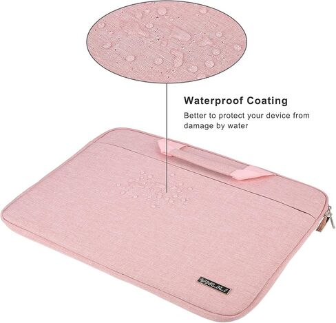 YXLILI Laptop Case, Protective Computer Sleeve with Handle Soft Lining Padded Laptop Bag for 13-13.3-Inch MacBook Pro Air, Compatible with Acer ASUS HP Lenovo Dell Chromebook (14-Inches, Pink) in Saudi Arabia