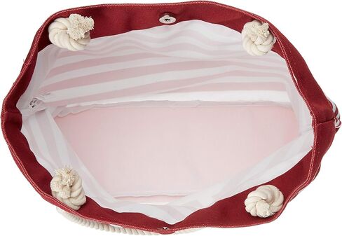 FOCO NCAA College Team Logo Nautical Stripe Tote Beach Bag in Kuwait