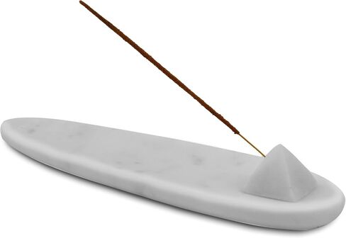 Raajsee Incense Sticks Holder with Satya Nag Champa Incense 15gm, Marble Incense Burner Ash Catcher Insence-Stick Holder – Modern Gift Home Decor - Room - Kitchen Décor - Yoga Décor in Saudi Arabia