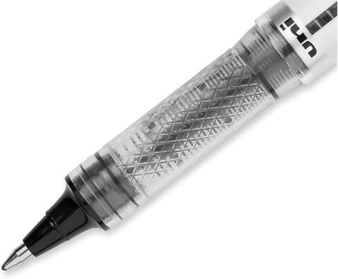 Vision (12 Pack) Elite Uni-ball Rollerball Pen Set Black Ink 0.8mm Bold Point Precise in Kuwait