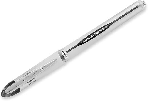 Vision (12 Pack) Elite Uni-ball Rollerball Pen Set Black Ink 0.8mm Bold Point Precise in Kuwait