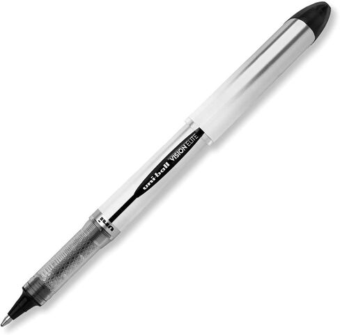 Vision (12 Pack) Elite Uni-ball Rollerball Pen Set Black Ink 0.8mm Bold Point Precise in Kuwait