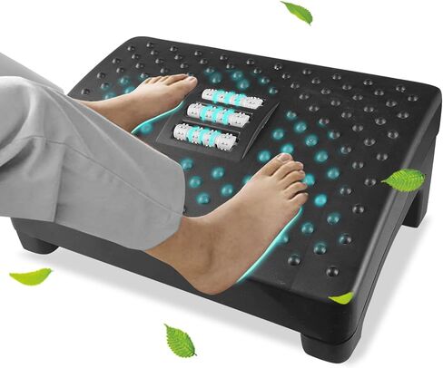 مسند للقدمين تحت المكتب في العمل، مقعد قدم مريح مع بكرات للتدليك يعمل على ترقية تصميم الحمل الأقصى، مسند للقدمين محمول ومسند للقدمين تحت المكتب، مسند للقدمين مريح لتخفيف الضغط في المكتب المنزلي in Kuwait