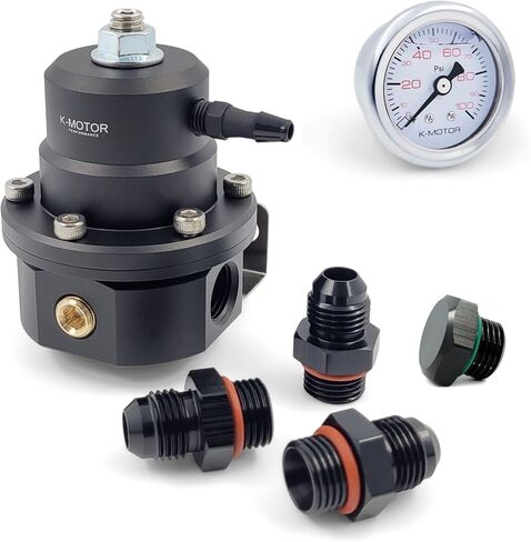 طقم منظم ضغط الوقود 6AN - عالمي قابل للتعديل مع منفذ إرجاع - K-MOTOR in Saudi Arabia