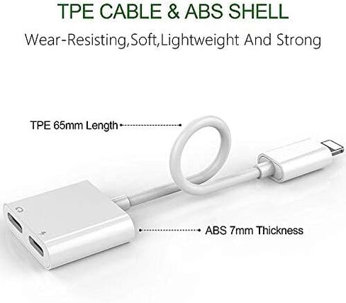 iPhone 15 Headphone Adapter,2Pack USB C to 3.5mm Headphone and Charger Adapter,2-in-1 Type C to Aux Audio Jack and Fast Charging Dongle Cable Cord for iPhone 15 Pro Max Plus,iPad Pro,Galaxy/Note,Pixel in Kuwait