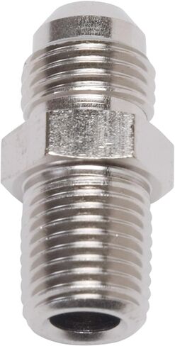 Edelbrock Russell 660411 Endura -3AN Flare to 1/8" Pipe Straight Adapter, Silver in Saudi Arabia