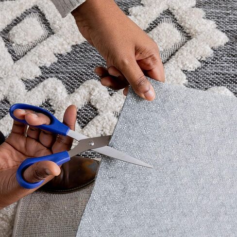 Well Woven Felt Rug Pad | Non-Slip | 8x10 (8' x 10') Size | 1/8" Thick | Easy to Cut | Safe for Wood Floors | Made in USA in Saudi Arabia