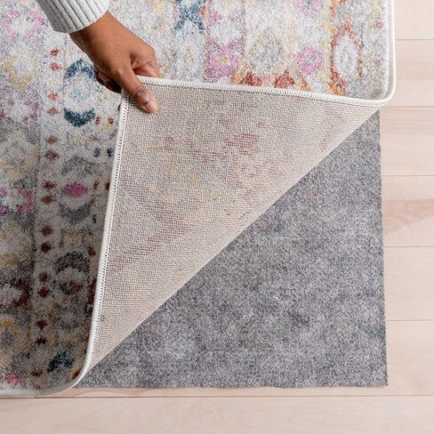 Well Woven Felt Rug Pad | Non-Slip | 8x10 (8' x 10') Size | 1/8" Thick | Easy to Cut | Safe for Wood Floors | Made in USA in Saudi Arabia