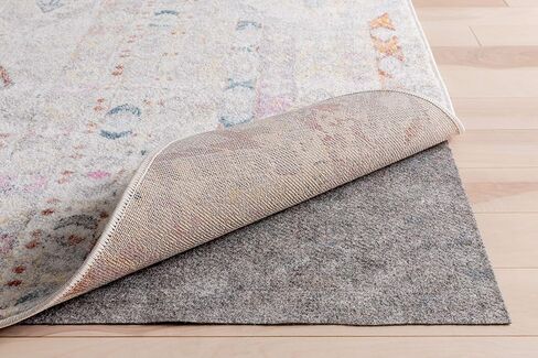 Well Woven Felt Rug Pad | Non-Slip | 8x10 (8' x 10') Size | 1/8" Thick | Easy to Cut | Safe for Wood Floors | Made in USA in Saudi Arabia