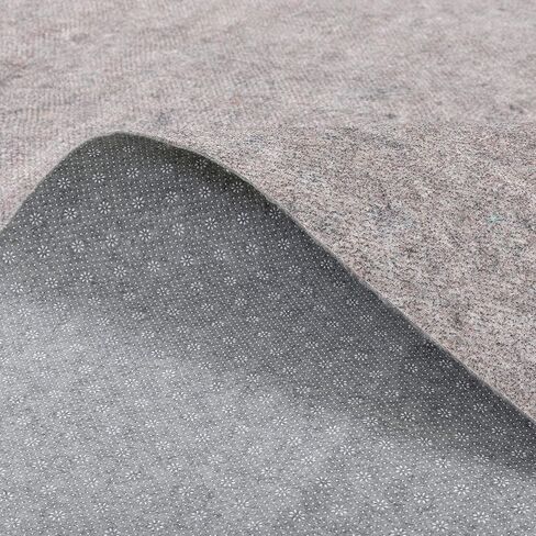 Well Woven Felt Rug Pad | Non-Slip | 8x10 (8' x 10') Size | 1/8" Thick | Easy to Cut | Safe for Wood Floors | Made in USA in Saudi Arabia