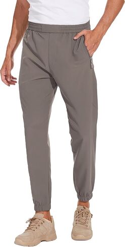 Mens Golf Joggers pants, Quick Dry Sweatpants for Men Lightweight Workout Athletic Track Pants Gym Running in Saudi Arabia