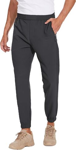 Mens Golf Joggers pants, Quick Dry Sweatpants for Men Lightweight Workout Athletic Track Pants Gym Running in Saudi Arabia