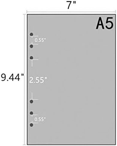 4 Pcs A5 Translucent PVC Durable 6-Rings Binder Protector Cover Protector with Matching Rubber Band in Saudi Arabia