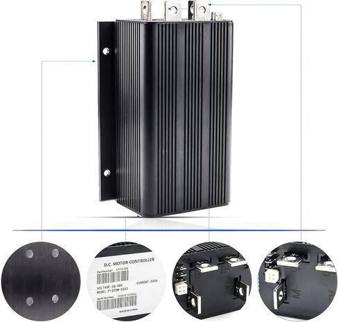 48V 500A 0-5KΩ وحدة تحكم المحرك لـ Curtis 1205M-5603 1205M-5601 استبدال EZGO Golf Cart 1205-201 1205-209 1205-210 1205-211 Curtis 500A 0-5KΩ DC Speed ​​Controller 48V in Kuwait