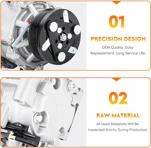ضاغط تكييف الهواء وقابض مكيف الهواء لسيارة Chevy Trailblazer 02-06، GMC Envoy 02-09، XL 02-06، XUV 04-05، Isuzu Ascender 03-08، Buick Rainier 04-07، Oldsmobile Bravada 02-04، صعب 9-7x 05-09 in Saudi Arabia