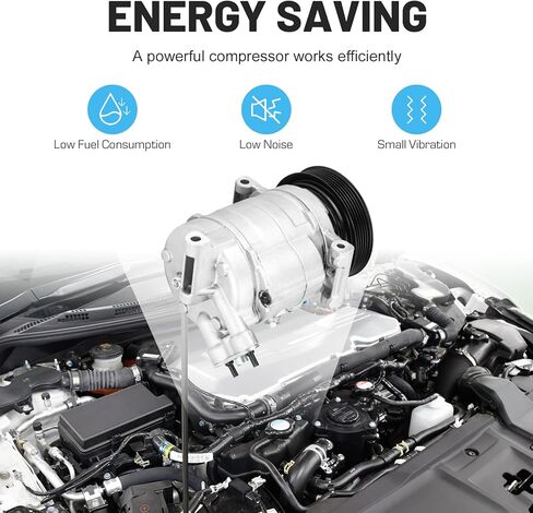 ضاغط تكييف هواء جديد مع قابض لسيارة شيفروليه كامارو 3.6L 2010-2015 1522219 1222219 92229740 in Kuwait