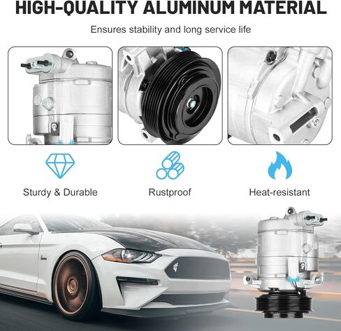 ضاغط تكييف هواء جديد مع قابض لسيارة شيفروليه كامارو 3.6L 2010-2015 1522219 1222219 92229740 in Kuwait