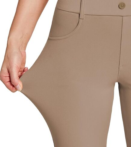 Amoy Women's Dress Pants Straight Leg/Bootcut Stretch Work Pants Slacks Office Business Casual Golf Yoga 4 Pockets in Saudi Arabia